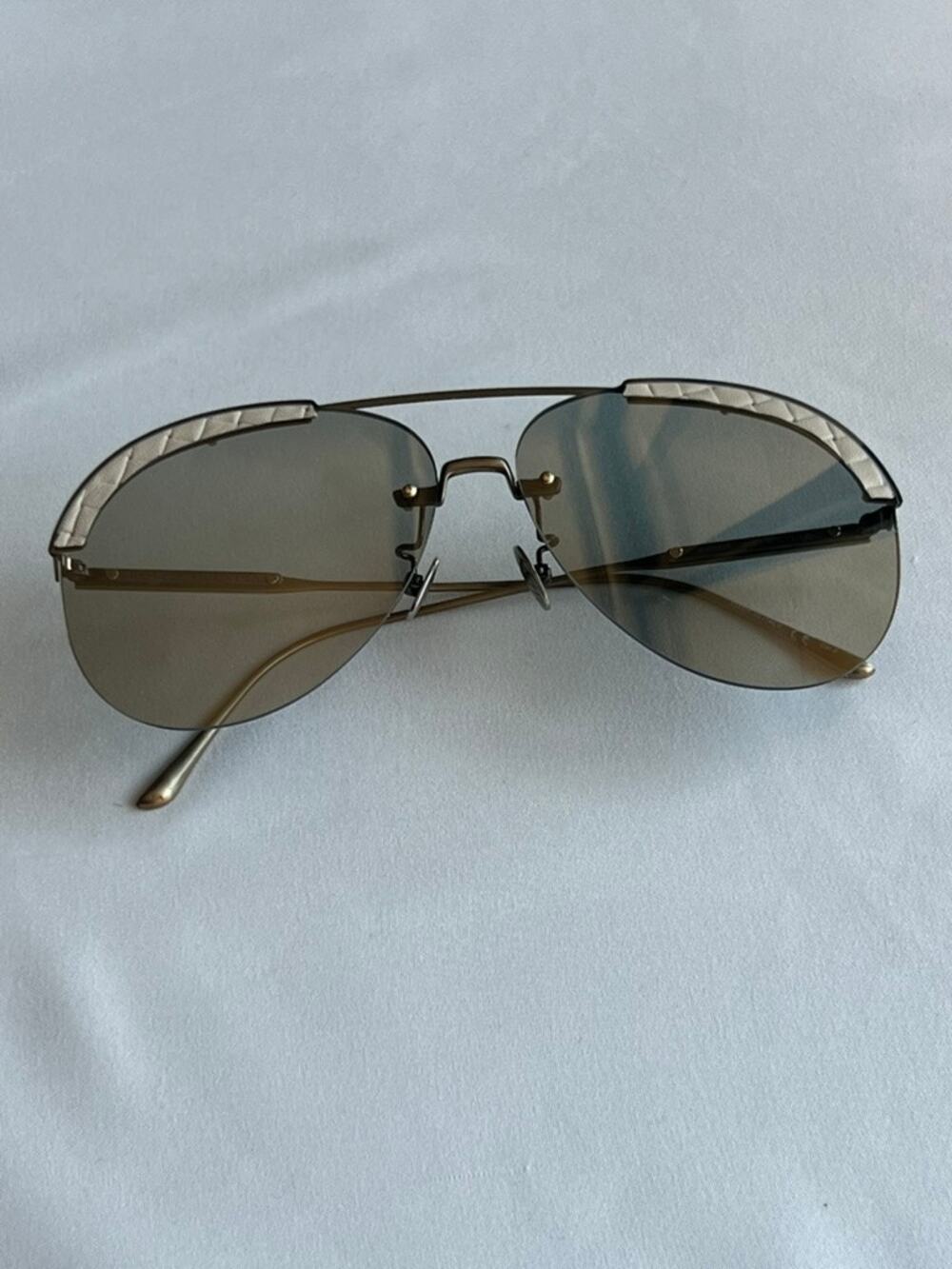 Bottega Veneta Sunglasses Authentic Unisex Aviator Mirrored